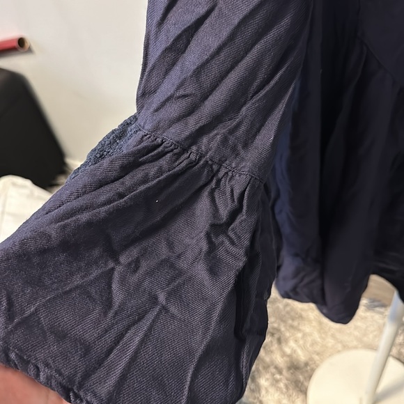 Nostalgia size L  flowing top. Navy. Boho - Picture 8 of 9